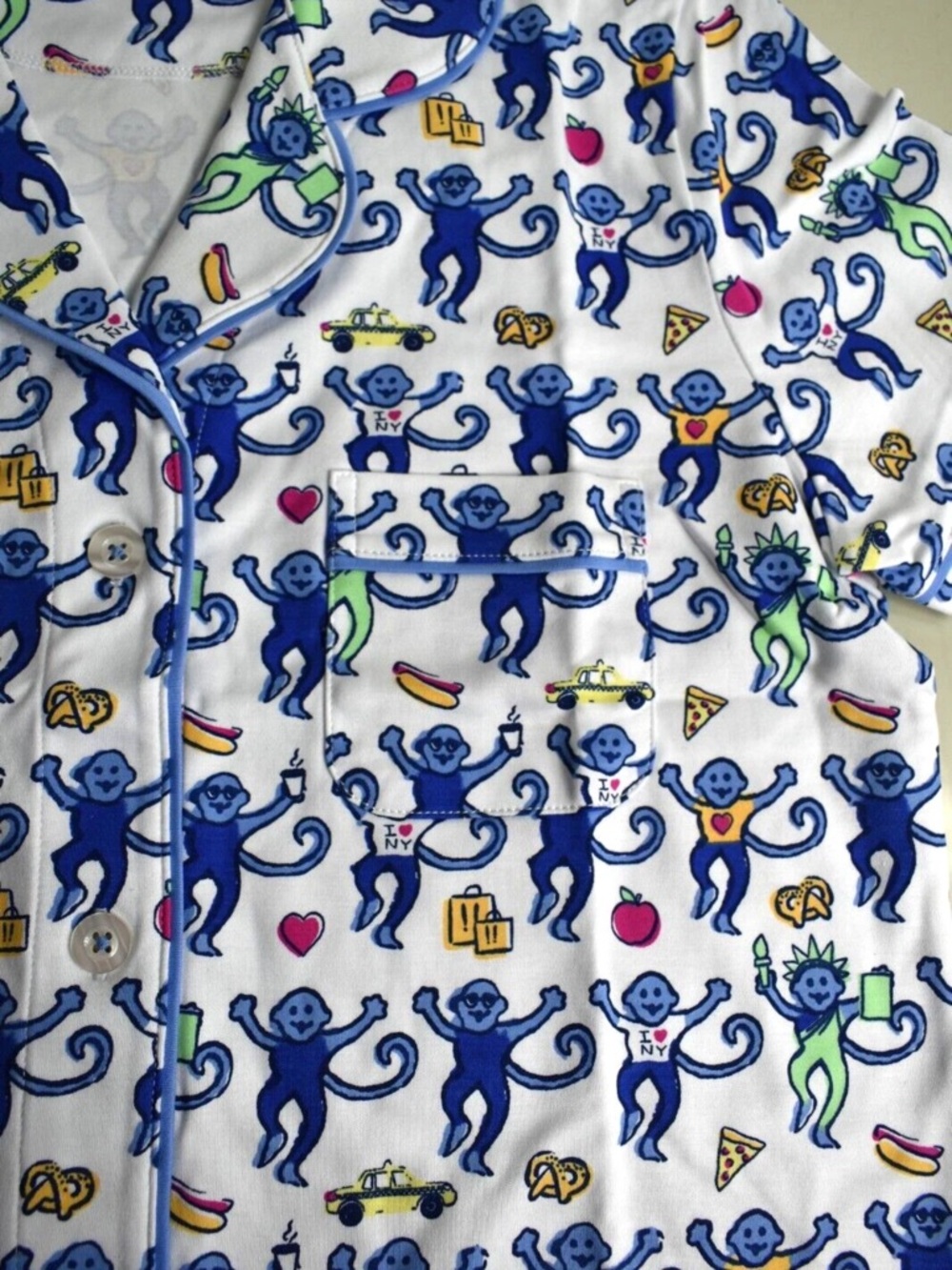 Roller Rabbit NY Monkey Polo Pajama Set - Picture 3 of 3